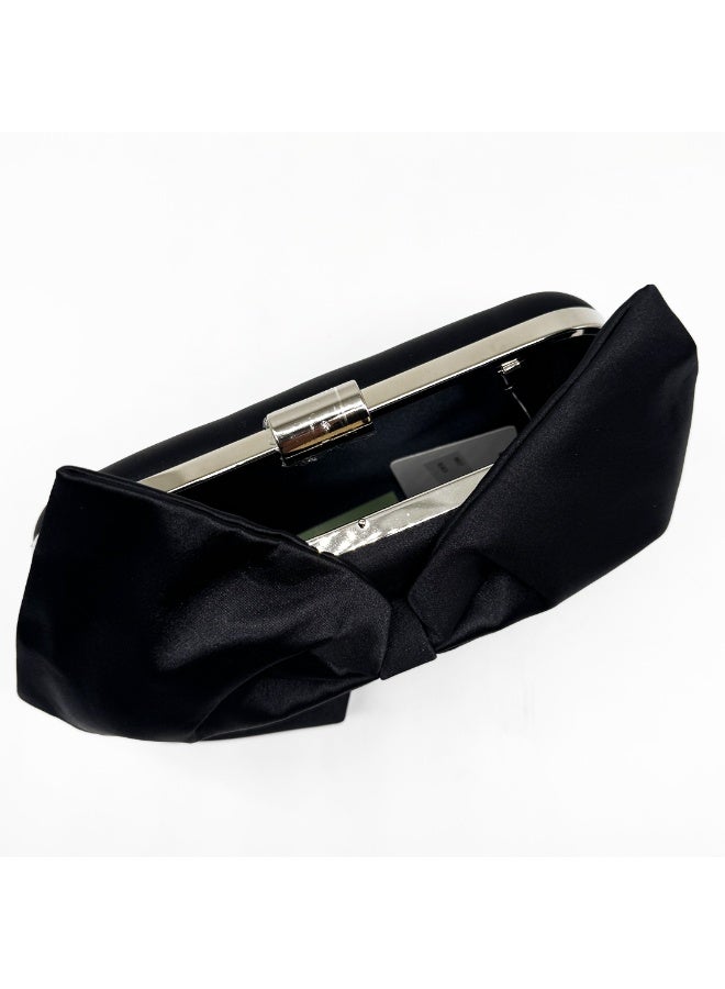 She satin bow Clutch - Image 4